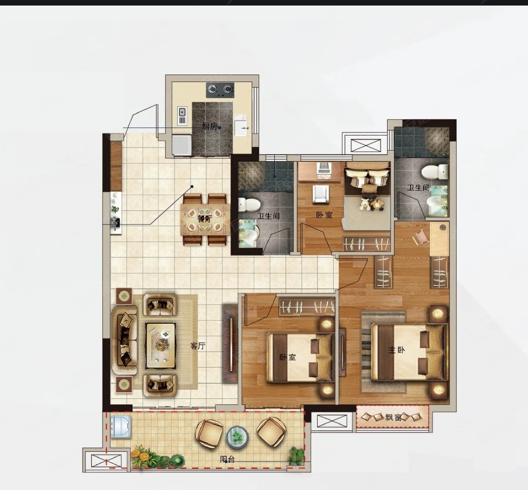 宿州院子3室2厅2卫107㎡南72万