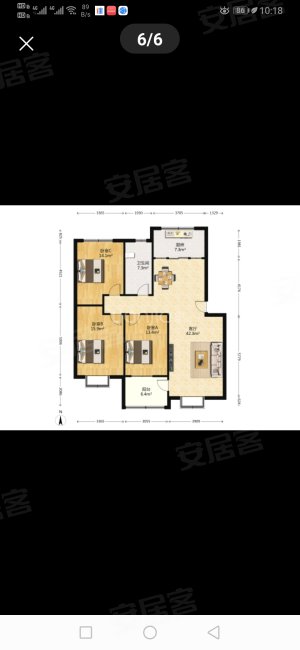 鑫怡苑小区3室2厅1卫128㎡西45万