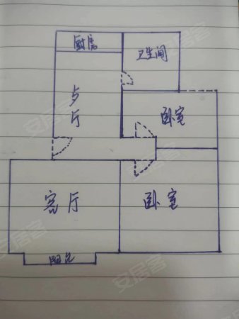 橡树玫瑰城2室2厅1卫91.02㎡南81万