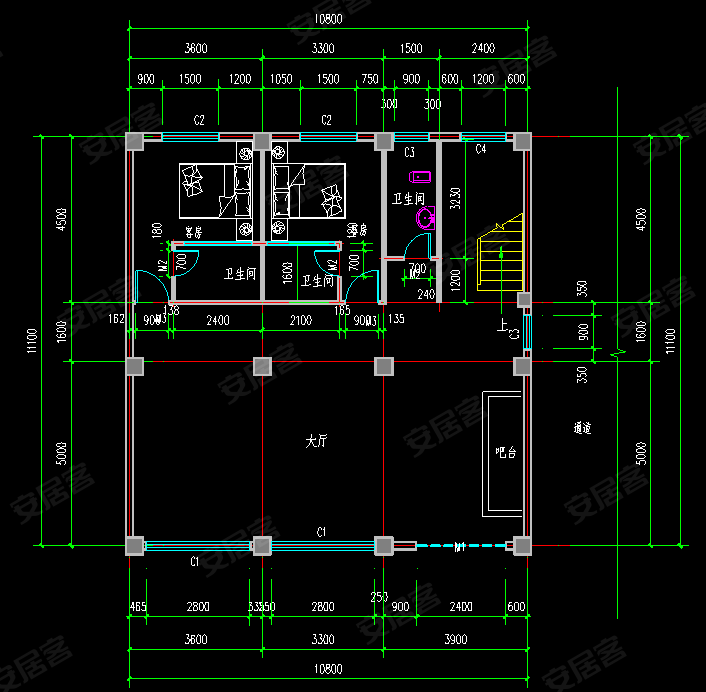 十里铺小区15室3厅13卫598㎡南北173万