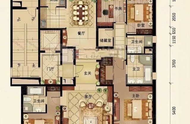 华彩国际公寓4室2厅160.7㎡2450万二手房图片