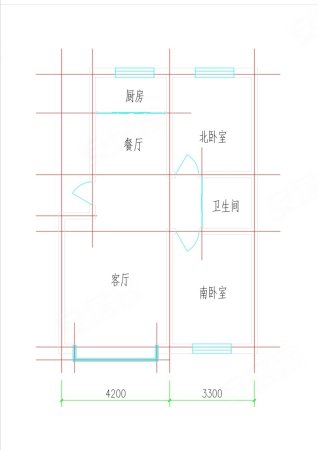 东升小区2室1厅1卫94㎡南北32万