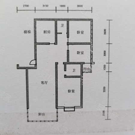 阿坝州电信公司住宿楼3室2厅2卫133.95㎡南119万