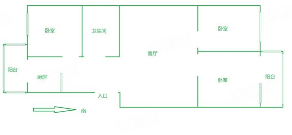 南大街乙33号楼3室1厅1卫77.45㎡南北212万