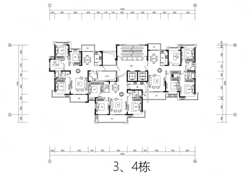 仁信半岛城4室2厅2卫140.76㎡南67万