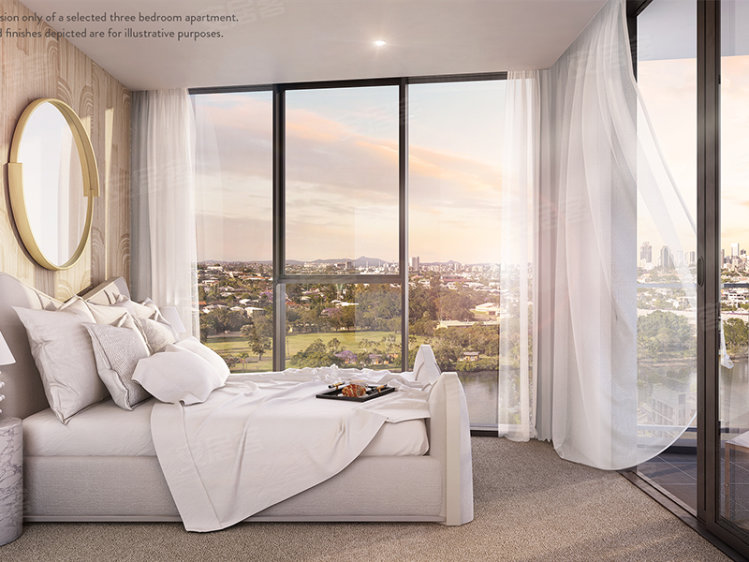 澳大利亚昆士兰州布里斯班约¥188万布里斯班Gallery House一线临水公寓新房公寓图片