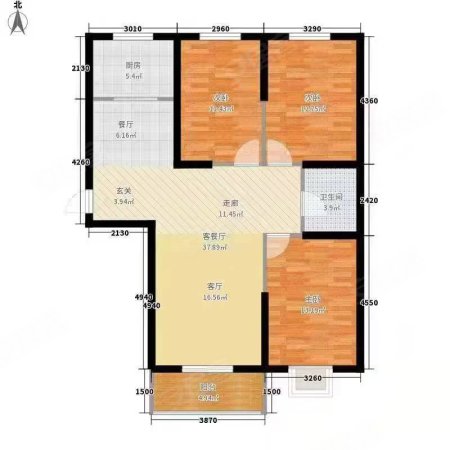 林鹤书苑2室1厅1卫130㎡南北46.8万