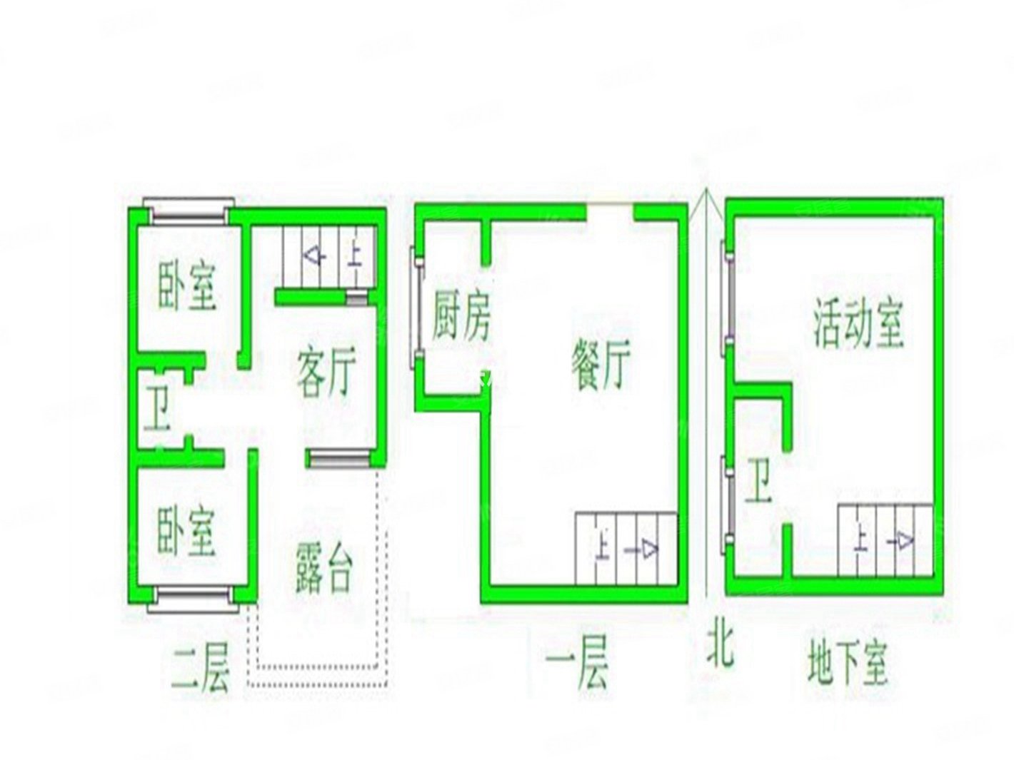 华贸公园郡3室3厅2卫106.05㎡南北235万