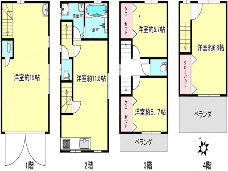 日本大阪府约¥161万港区一户建 带民宿牌照新房独栋别墅图片