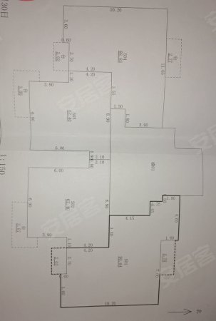 龙居大厦3室2厅2卫122.17㎡南56万