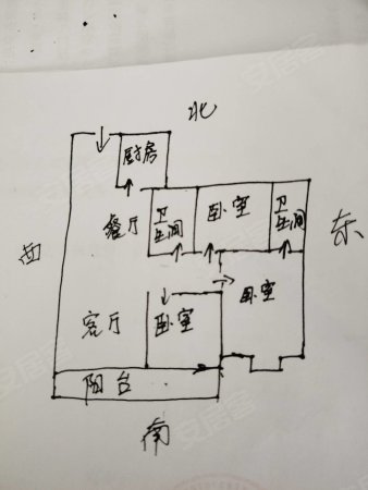 云境雅苑3室2厅2卫115㎡南北168万