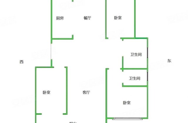 金玉华府3室2厅138㎡38万二手房图片