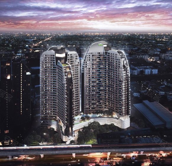泰国曼谷约¥66～83万250米到达BTS BANGNA天铁；独特双栋设计曼谷公寓新房公寓图片
