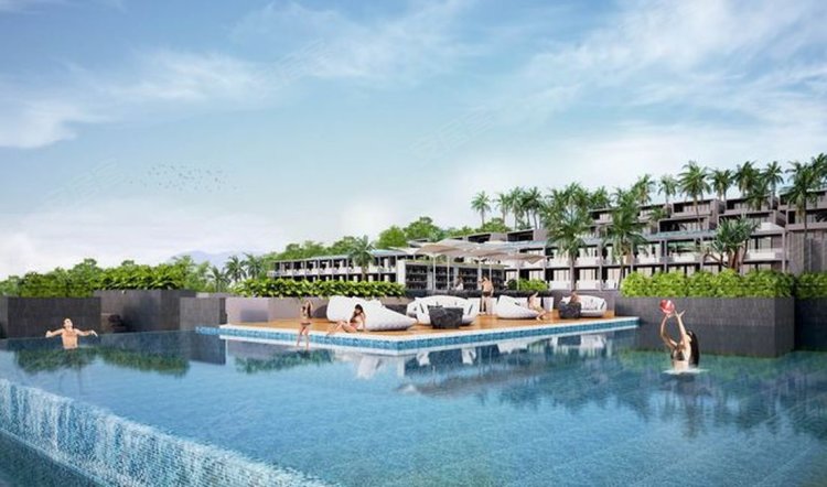泰国普吉府普吉岛约¥175万普吉岛苏林海滩海景公寓Oceana Surin~泳池一浅海景新房公寓图片