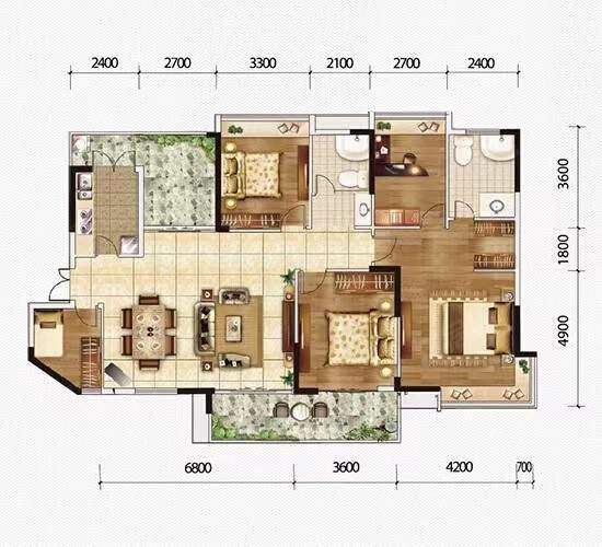 香悦四季7室4厅4卫310㎡南北248万