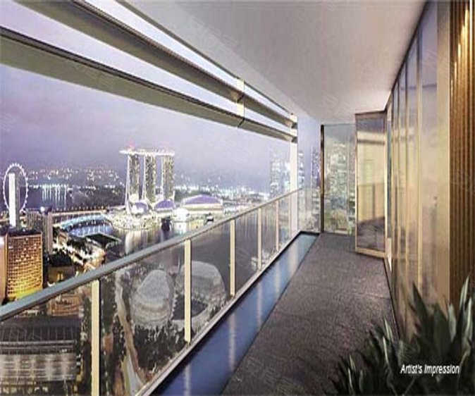 新加坡邮区美芝路 武吉士约¥1968万360度滨海湾CBD 全景,新加坡JW万豪之上风华南岸府新房公寓图片