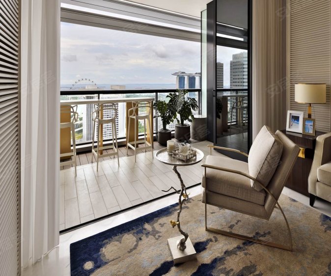 新加坡邮区美芝路 武吉士约¥1968万360度滨海湾CBD 全景,新加坡JW万豪之上风华南岸府新房公寓图片