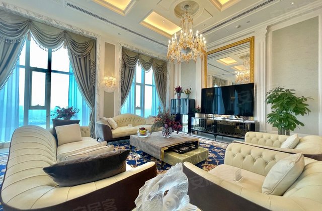 钱江新城一线江景大平层,3万豪华精装修,路易十四同品质,迪凯金座二手