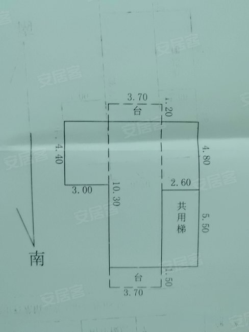 石龙中心小学教师宿舍2室2厅1卫80.84㎡南27.5万