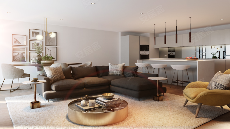 英国大伦敦约¥355万伦敦北二区 Grand Union 精装 一房户型新房公寓图片