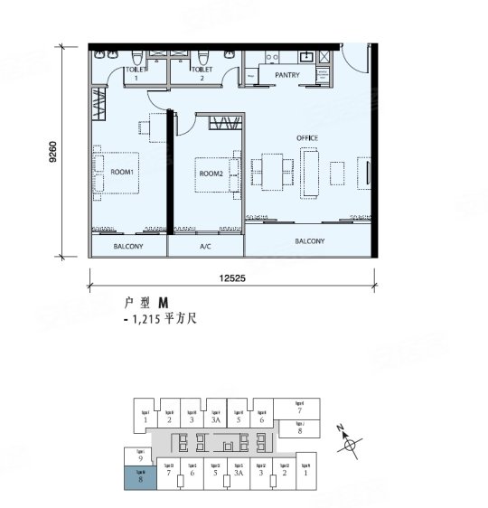 马来西亚吉隆坡约¥297～464万The Face Victory Suites新房酒店公寓图片