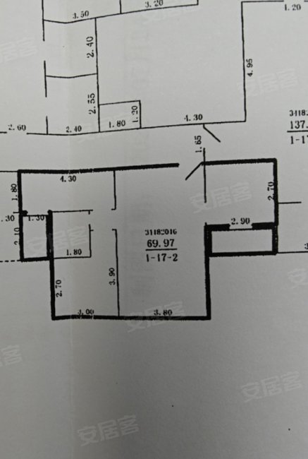 贵发小区2室1厅1卫69.97㎡南28万