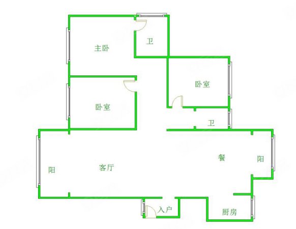 【多图】广场附近 低楼层 精装修 太漂亮啦, 金马盛世康城二手房, 3室