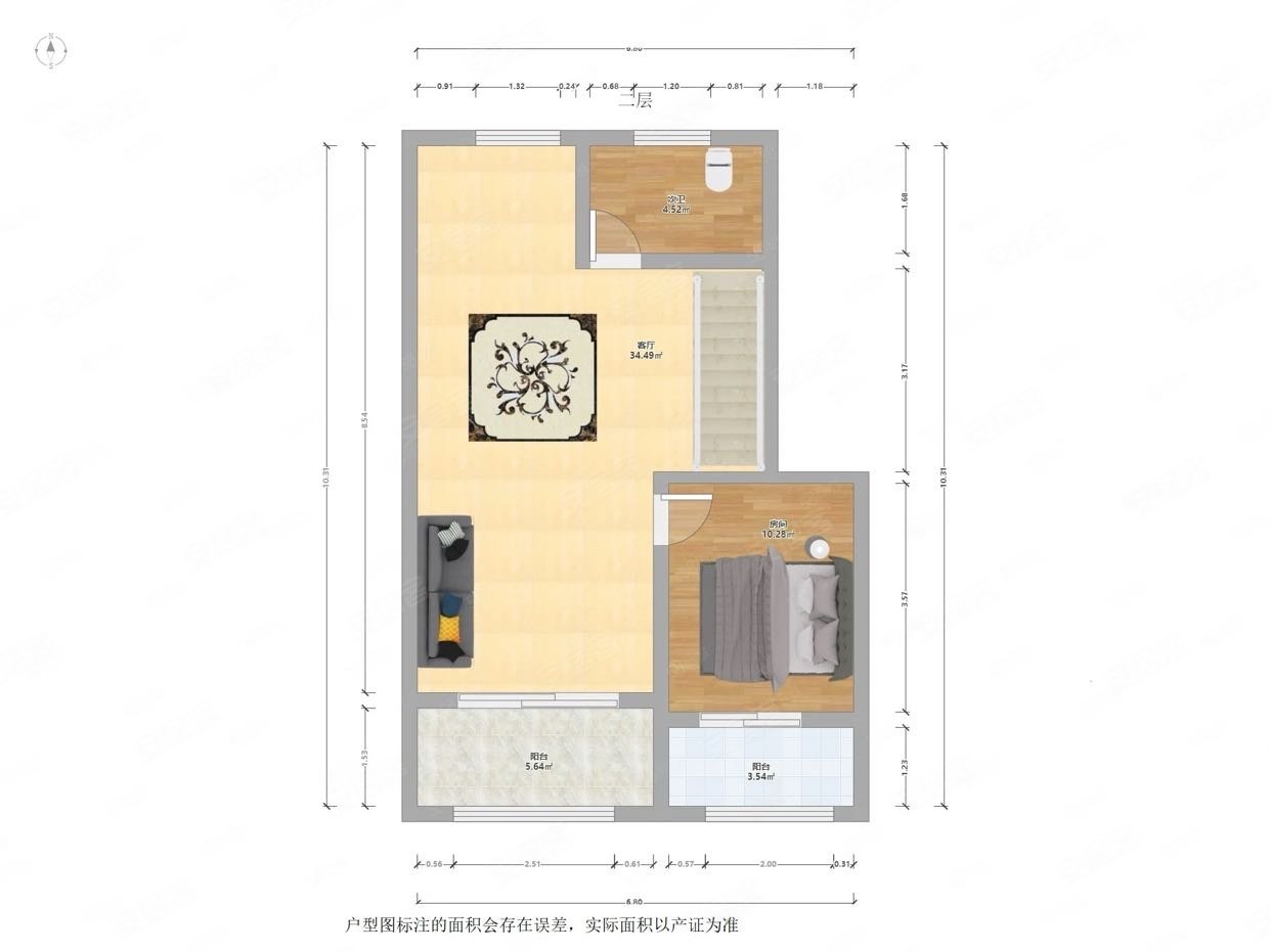 小型复式楼户型图大全图片