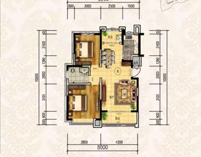 自来水公司家属院3室1厅1卫90㎡南北25万