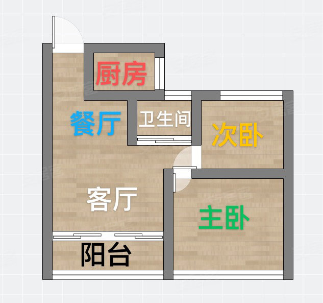 德林居2室2厅1卫78㎡南北88万