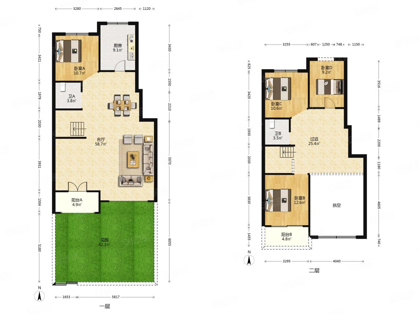 洛阳府洋房一楼带院带地下室采光无遮挡诚售随时看房