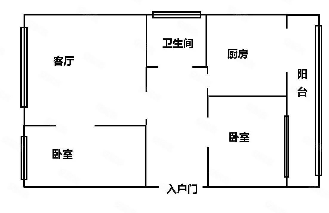 春城雅居3室1厅1卫175.14㎡南北60万