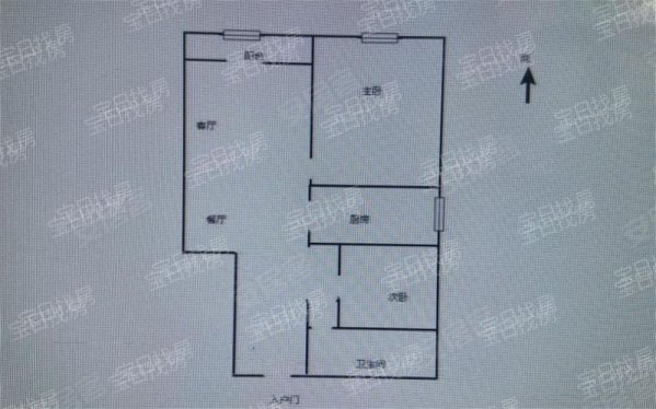 龙脉花园2室2厅1卫96㎡南50万