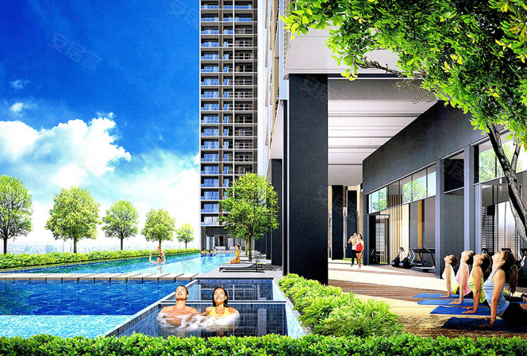 柬埔寨金边约¥128～175万柬埔寨总理府旁CBD地标性公寓-金边天际线新房公寓图片