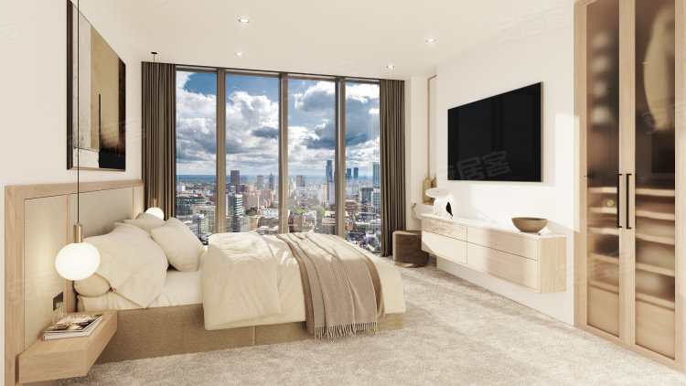 英国大曼彻斯特曼彻斯特¥280～376万波特街一号 精装修两房户型新房公寓图片