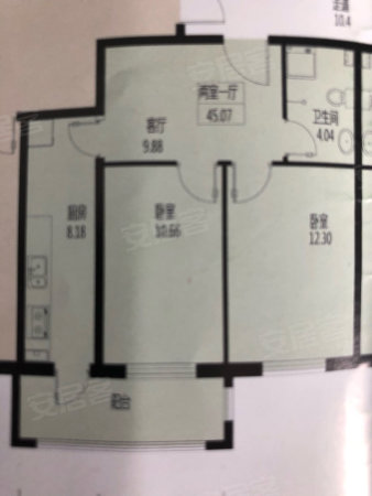 太古时代广场2室1厅1卫76.13㎡南94.9万