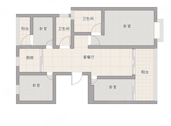 百悦文苑(南苑)4室2厅2卫133㎡南北318万