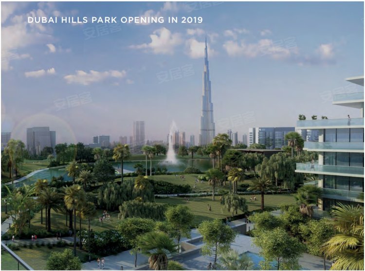 阿联酋迪拜酋长国迪拜约¥187～467万#迪拜房产 迪拜山庄 配套完善的社区Park Filed新房公寓图片
