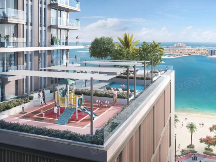 阿联酋迪拜酋长国迪拜约¥300～881万迪拜王子岛海景房：Elie Saab，180度棕榈岛景观新房公寓图片