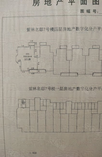 紫林名邸3室2厅1卫117.84㎡南55万