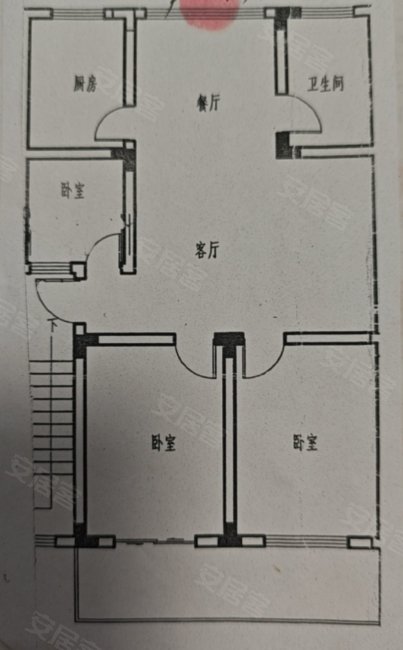 康馨花园3室2厅1卫102.51㎡南38万