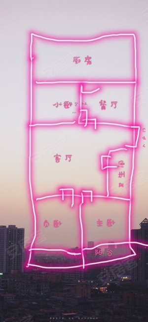 统一路小区3室2厅1卫104㎡东南85.8万