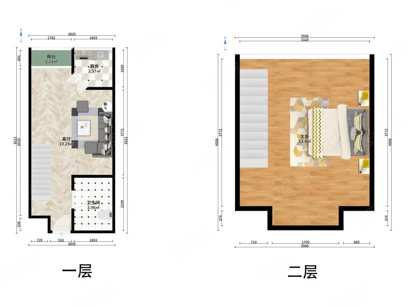 五一阳光皓日园1室1厅1卫42.2㎡北120万