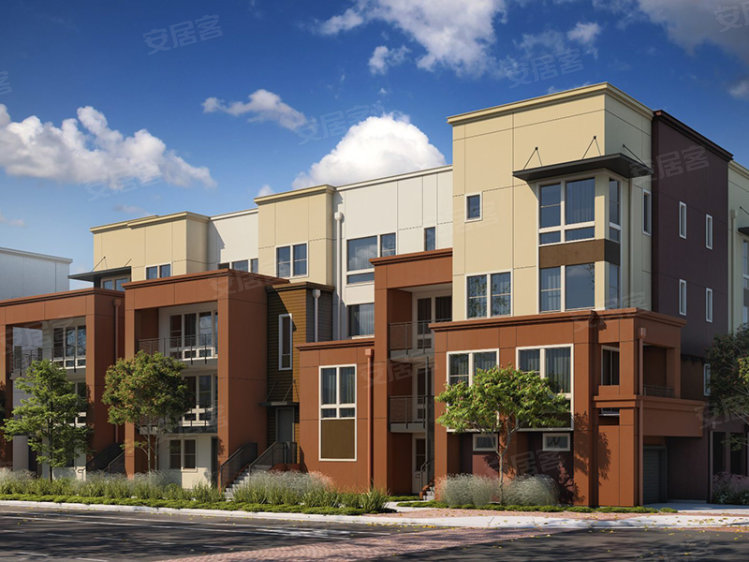 美国加利福尼亚州旧金山约¥550万旧金山湾区 都柏林 3房复式公寓BLVD社区 高分学校新房公寓图片