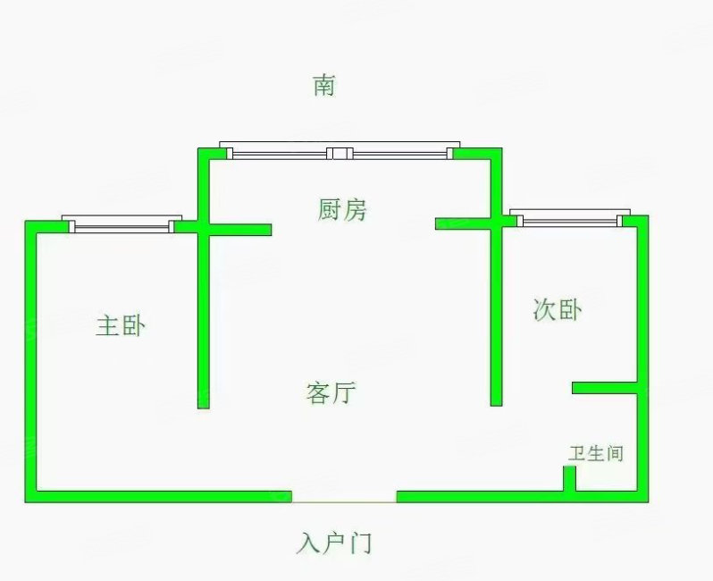 冠山新村2室1厅1卫62㎡南北15万