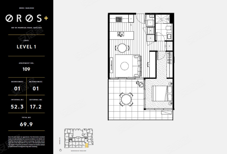 澳大利亚维多利亚州墨尔本约¥234～362万【公寓·联排】OROS+ Oakleigh智能精奢社区新房公寓图片