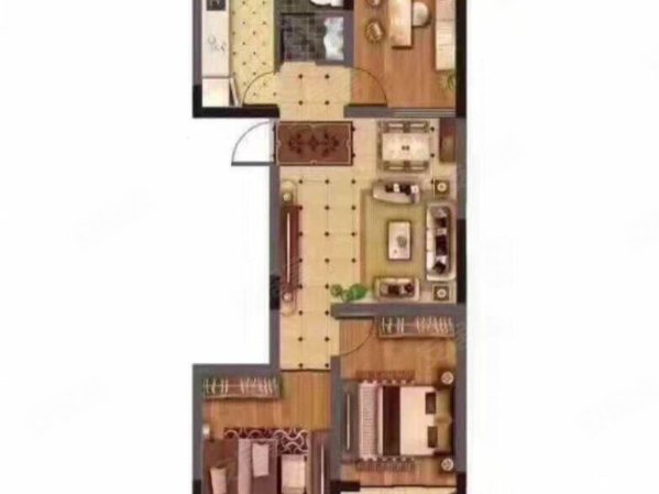 隆基天鹅湾3室2厅1卫100㎡南北40万