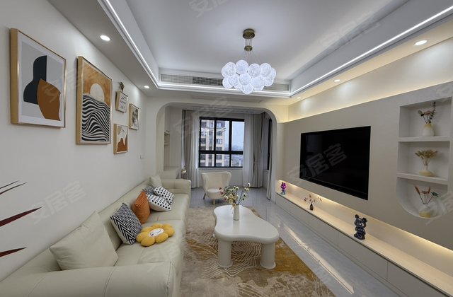 鸿通翡翠城檀府3室2厅90㎡55万二手房图片