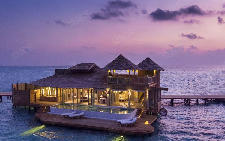 马尔代夫约¥2094万马尔代夫私人泻湖中的海滩和瓦特别墅二手房独栋别墅图片