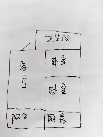 和谐花园2室1厅1卫82㎡东西35万